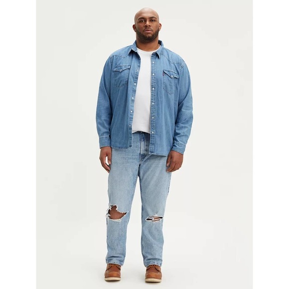 NWT Levi's Men's 541 Athletic Taper Jeans in Chiapas Size 50 x 32 Distressed